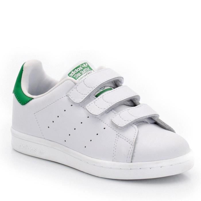 stan smith blanche à scratch