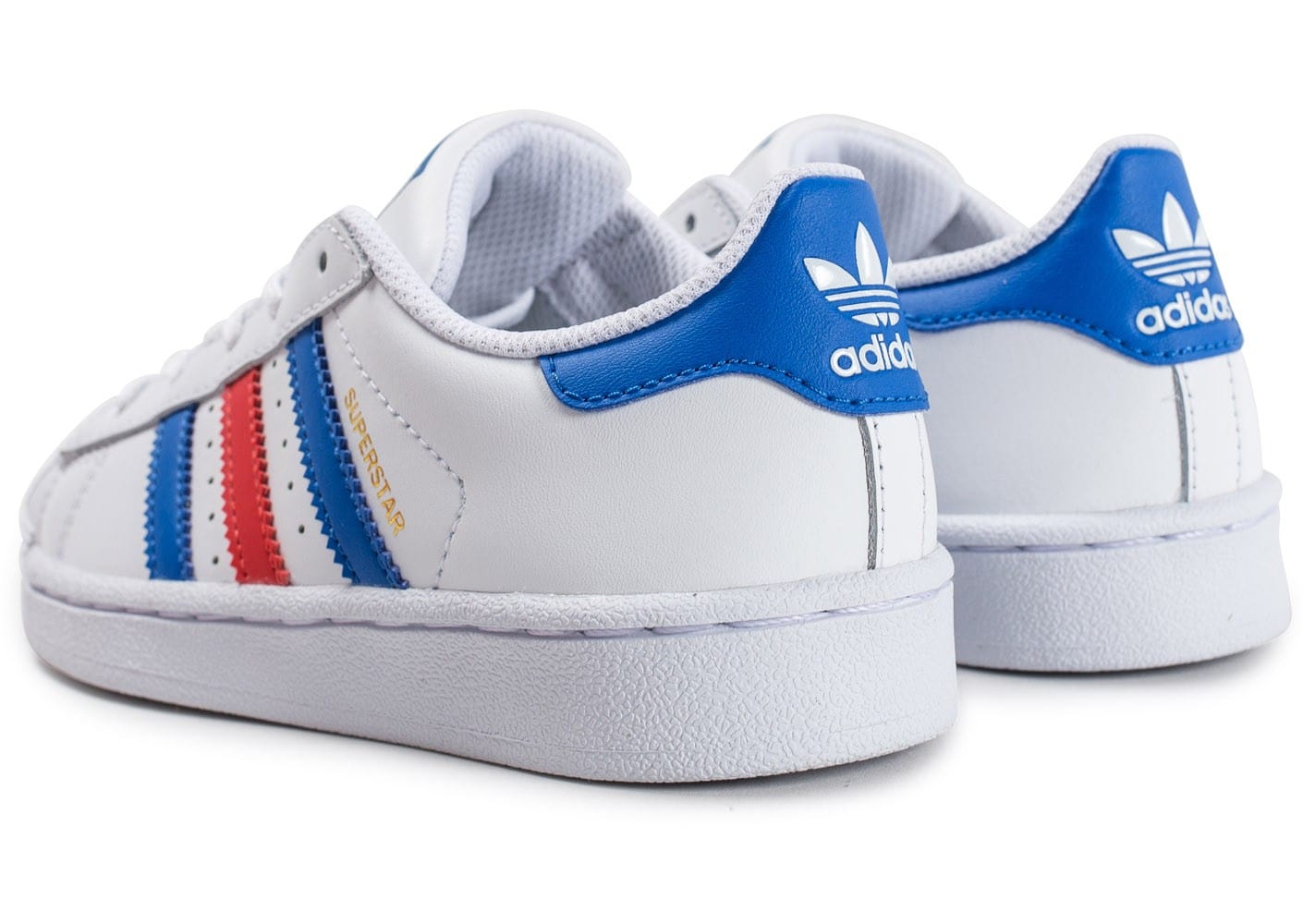 adidas superstar bleu rouge