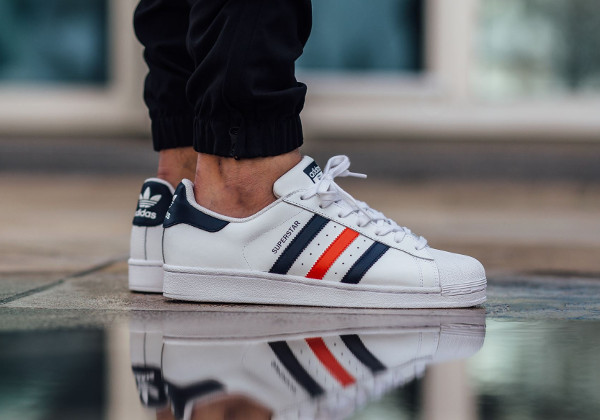 adidas superstar bleu blanc rouge