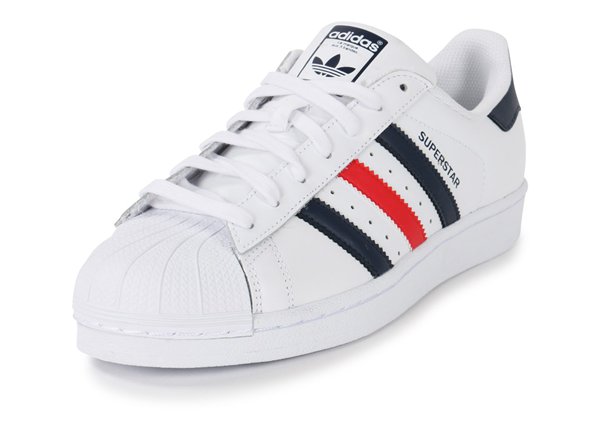 adidas superstar foundation bleu blanc rouge